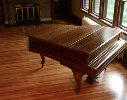 Best Wood Floor Stain, Baby Grand Piano On Hardwood Floor
