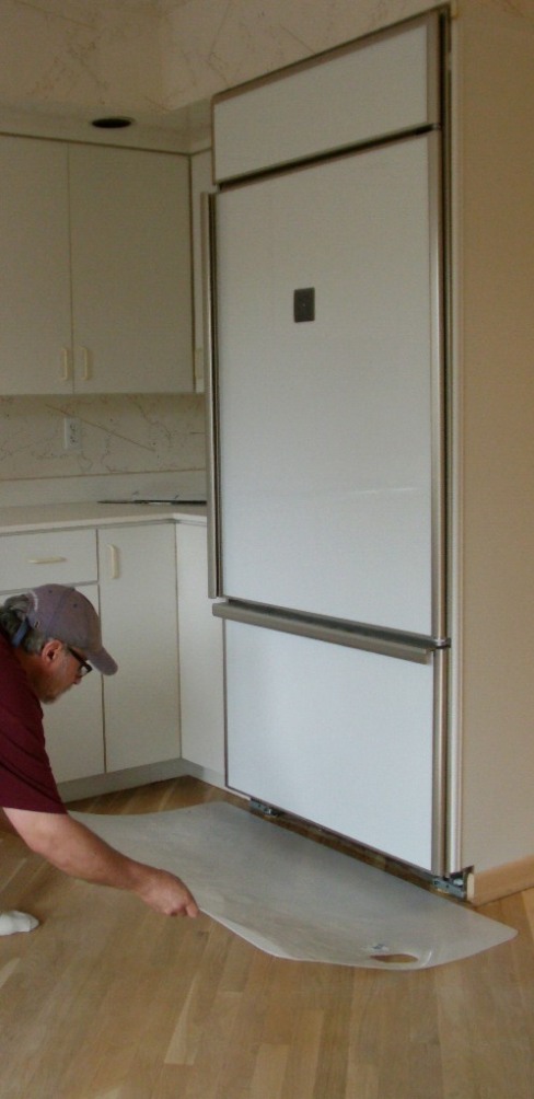Wood Floor Dents, Refrigerator Hardwood Floor Protector