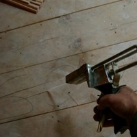 glue injector for wood floor squeak repair