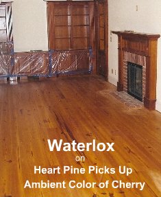 Waterlox picks up color of cherry