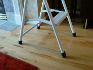 wood floor protection slip on chair pad